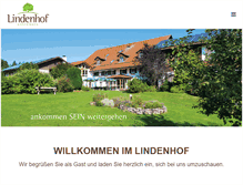 Tablet Screenshot of lindenhof.com